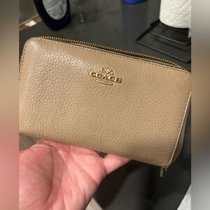 Leather coach wallet